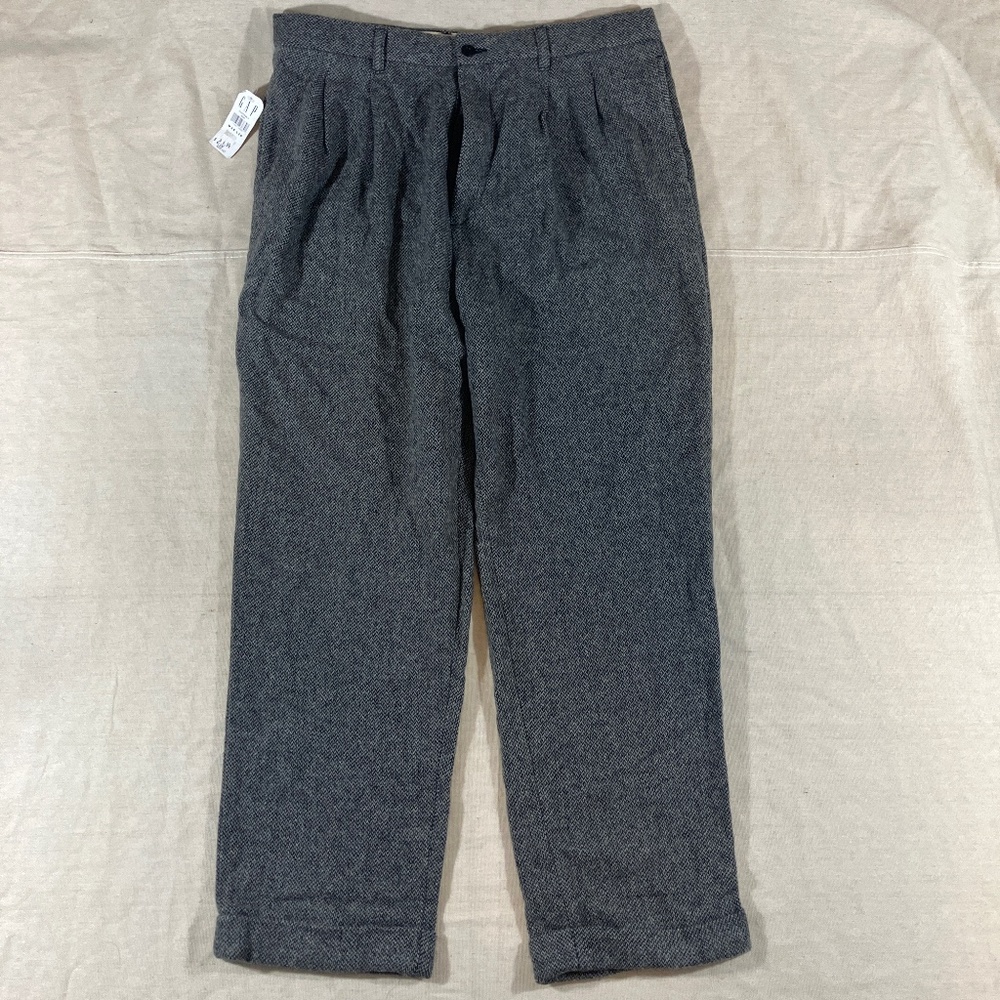 Vintage GAP Wool Mohair Blend Pants 38x30 | NWT Y2K Premium Tailored Trousers